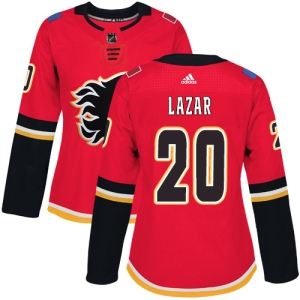 Women's Curtis Lazar Calgary Flames Authentic Home Jersey - Red