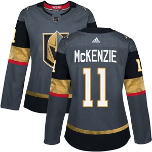 Women's Curtis McKenzie Vegas Golden Knights Authentic Gray Home Jersey - Gold