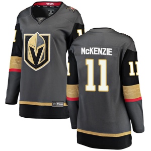 Women's Curtis McKenzie Vegas Golden Knights Breakaway Black Home Jersey - Gold