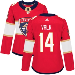 Women's Curtis Valk Florida Panthers Authentic Home Jersey - Red