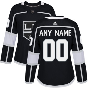 Women's Custom Los Angeles Kings Authentic Home Jersey - Black