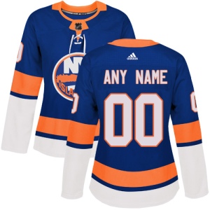 Women's Custom New York Islanders Authentic Home Jersey - Royal Blue