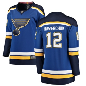 Women's Dale Hawerchuk St. Louis Blues Breakaway Home Jersey - Blue