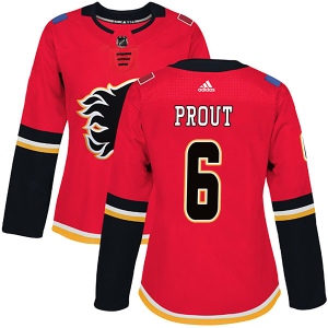 Women's Dalton Prout Calgary Flames Authentic Home Jersey - Red