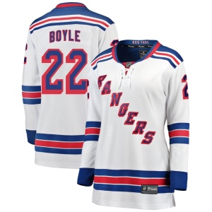 Women's Dan Boyle New York Rangers Breakaway Away Jersey - White