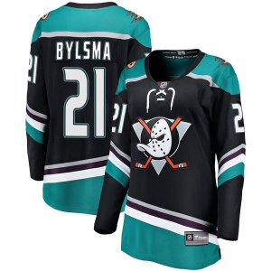 Women's Dan Bylsma Anaheim Ducks Breakaway Alternate Jersey - Black