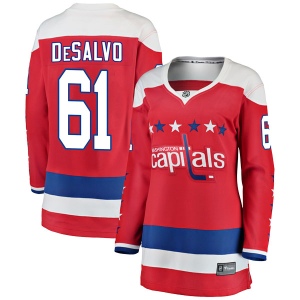 Women's Dan DeSalvo Washington Capitals Breakaway Alternate Jersey - Red