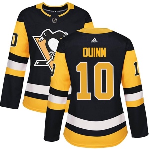 Women's Dan Quinn Pittsburgh Penguins Authentic Home Jersey - Black