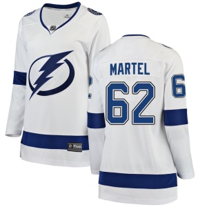 Women's Danick Martel Tampa Bay Lightning Breakaway Away Jersey - White