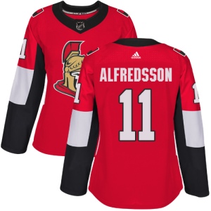 Women's Daniel Alfredsson Ottawa Senators Authentic Home Jersey - Red