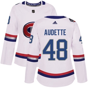 Women's Daniel Audette Montreal Canadiens Authentic 2017 100 Classic Jersey - White