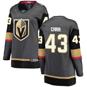 Women's Daniel Carr Vegas Golden Knights Breakaway Black Home Jersey - Gold