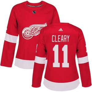 Women's Daniel Cleary Detroit Red Wings Authentic Home Jersey - Red