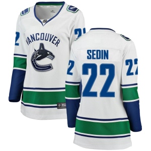 Women's Daniel Sedin Vancouver Canucks Breakaway Away Jersey - White