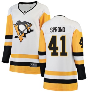 Women's Daniel Sprong Pittsburgh Penguins Breakaway Away Jersey - White