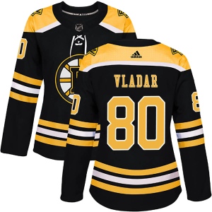 Women's Daniel Vladar Boston Bruins Authentic Home Jersey - Black