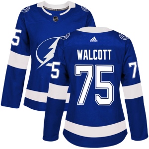 Women's Daniel Walcott Tampa Bay Lightning Authentic Home Jersey - Blue