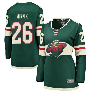 Women's Daniel Winnik Minnesota Wild Breakaway Home Jersey - Green