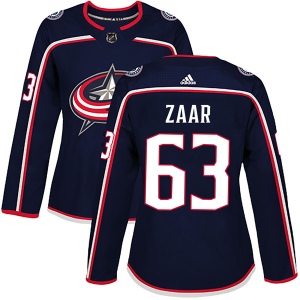 Women's Daniel Zaar Columbus Blue Jackets Authentic Home Jersey - Navy