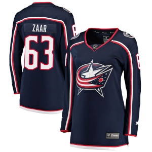 Women's Daniel Zaar Columbus Blue Jackets Breakaway Home Jersey - Navy