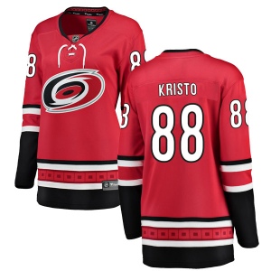 Women's Danny Kristo Carolina Hurricanes Breakaway Home Jersey - Red