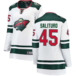 Women's Dante Salituro Minnesota Wild Breakaway Away Jersey - White