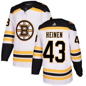 Women's Danton Heinen Boston Bruins Authentic Away Jersey - White