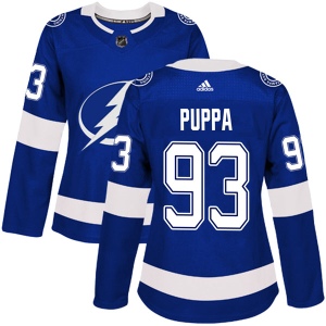 Women's Daren Puppa Tampa Bay Lightning Authentic Home Jersey - Blue