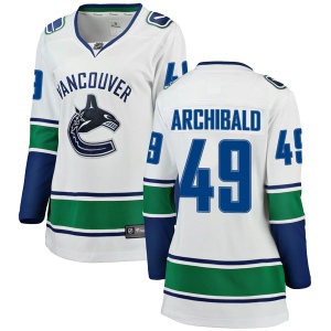 Women's Darren Archibald Vancouver Canucks Breakaway Away Jersey - White