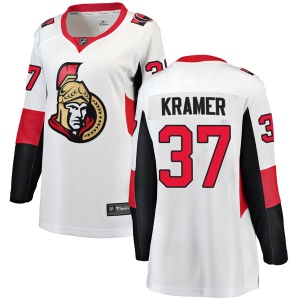 Women's Darren Kramer Ottawa Senators Breakaway Away Jersey - White