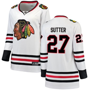 Women's Darryl Sutter Chicago Blackhawks Breakaway Away Jersey - White