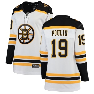 Women's Dave Poulin Boston Bruins Breakaway Away Jersey - White