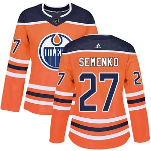 Women's Dave Semenko Edmonton Oilers Authentic r Home Jersey - Orange