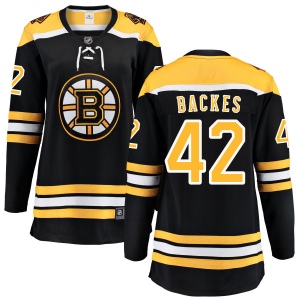 Women's David Backes Boston Bruins Home Breakaway Jersey - Black