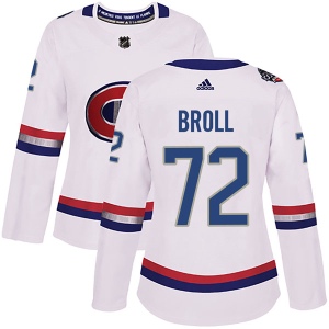 Women's David Broll Montreal Canadiens Authentic 2017 100 Classic Jersey - White