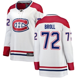 Women's David Broll Montreal Canadiens Breakaway Away Jersey - White