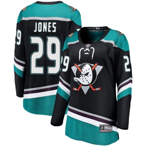 Women's David Jones Anaheim Ducks Breakaway Alternate Jersey - Black