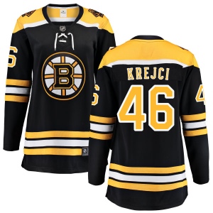 Women's David Krejci Boston Bruins Home Breakaway Jersey - Black