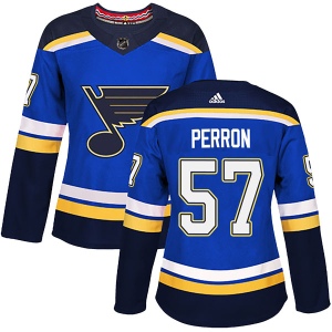 Women's David Perron St. Louis Blues Authentic Home Jersey - Blue