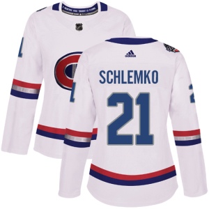 Women's David Schlemko Montreal Canadiens Authentic 2017 100 Classic Jersey - White