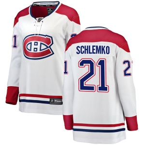 Women's David Schlemko Montreal Canadiens Breakaway Away Jersey - White