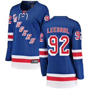 Women's Dawson Leedahl New York Rangers Breakaway Home Jersey - Blue