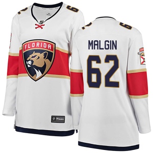 Women's Denis Malgin Florida Panthers Breakaway Away Jersey - White