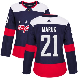 Women's Dennis Maruk Washington Capitals Authentic 2018 Stadium Series Jersey - Navy Blue