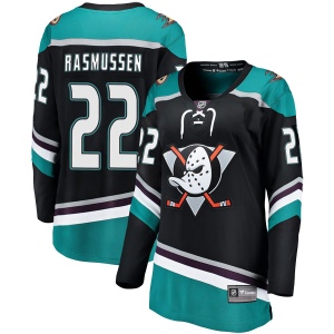 Women's Dennis Rasmussen Anaheim Ducks Breakaway Alternate Jersey - Black