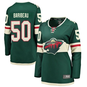 Women's Dereck Baribeau Minnesota Wild Breakaway Home Jersey - Green