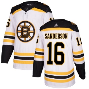 Women's Derek Sanderson Boston Bruins Authentic Away Jersey - White