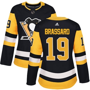 Women's Derick Brassard Pittsburgh Penguins Authentic Home Jersey - Black