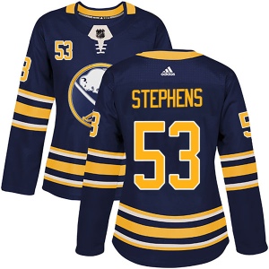 Women's Devante Stephens Buffalo Sabres Authentic Home Jersey - Navy