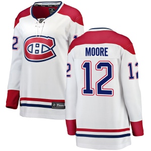 Women's Dickie Moore Montreal Canadiens Breakaway Away Jersey - White